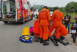 Colisão entre carro e moto deixa dois feridos em interior alagoano