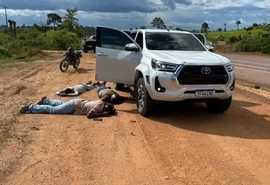 Execução na BR-163: três homens são encontrados mortos ao lado de Hilux