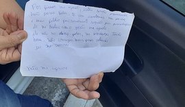 Mulher agredida pelo marido pede socorro por bilhete na matrícula escolar do filho