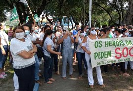 Trabalhadores da saúde protestam contra nova jornada sem folga