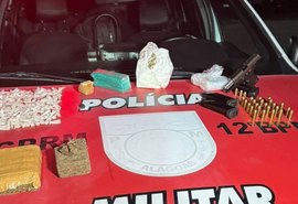 Dupla é presa com drogas, pistola e munições na Cidade Universitária
