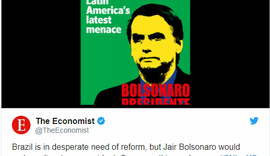 Bolsonaro vira capa da Economist: 'A última ameaça da América Latina'