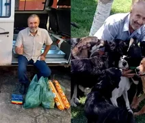 Em Alagoas, homem vende tudo para cuidar de 800 cães abandonados