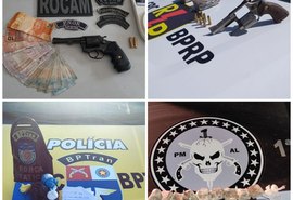 Drogas e armas são apreendidas pela PM na capital e interior