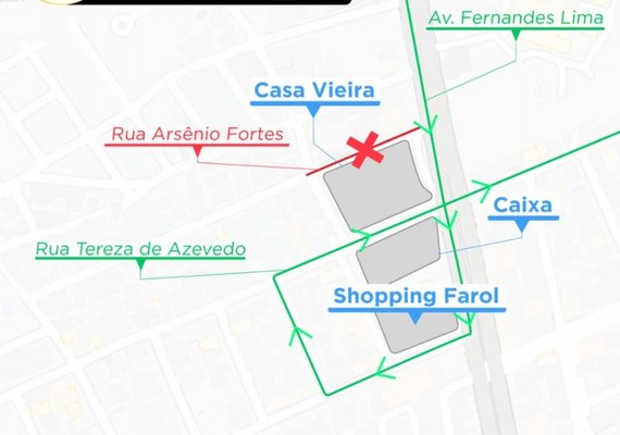Bairro do Pinheiro terá trânsito modificado por conta de obra da Casal