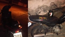 PM recupera motos roubadas em Arapiraca