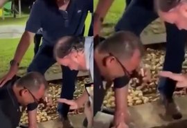 Vídeo de unção no tornozelo de Bolsonaro volta a circular após decisão do STF