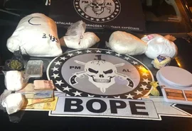 Polícia apreende mais de 6kg de pasta de cocaína na parte alta de Maceió
