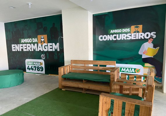 Comitê de campanha de Davi Maia é dotado de espaços temáticos