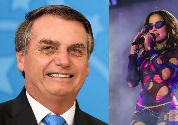 Bolsonaro debocha de falas de Anitta por pedir a legalização da maconha