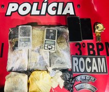 ﻿Cerca de 4 kg de drogas ilícitas são apreendidas no Agreste Alagoano