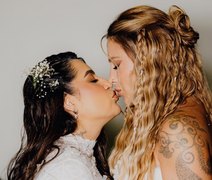 Lauana Prado celebra dois meses de casada com Tati Dias