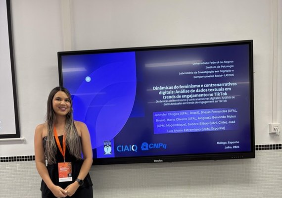 Doutoranda da Ufal apresenta trabalho sobre feminismo digital na Espanha