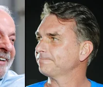 Flávio Bolsonaro e Lula empatam com 50% em nova rodada de pesquisa PoderData/AYA