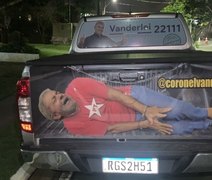 Justiça ordena que candidato alagoano retire adesivo de carro que mostra Lula preso