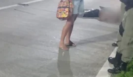 Homem morre atropelado no Tabuleiro do Martins; carro fica destruído após impacto