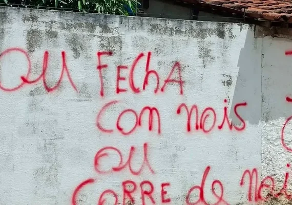 Polícia investiga pichações ligadas a facção criminosa em Coruripe