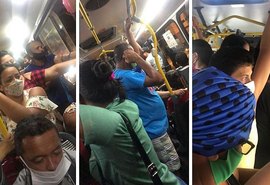 Distanciamento não é respeitado no transporte público de Maceió