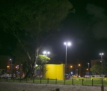 Praça da Bíblia localizada na Jatiúca conta com nova iluminação