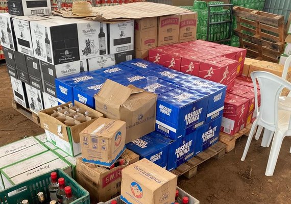 Mercadoria de mais de R$ 1 milhão é apreendida em show privado em Arapiraca