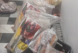 Vigilância apreende 250 kg de alimentos estragados em mercadinho no Eustáquio Gomes