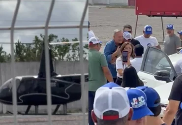 JHC é visto utilizando helicóptero de empresário citado em investigações