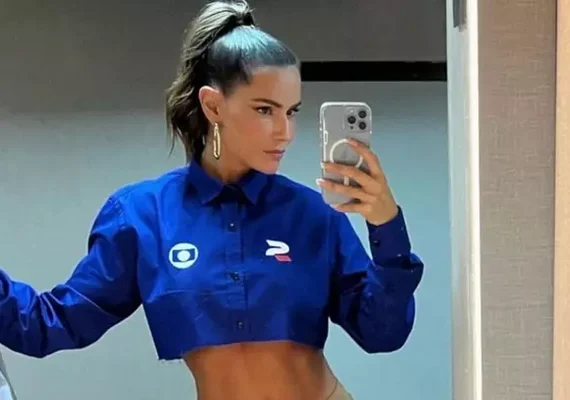 Look de Deborah Secco para comentar Copa do Mundo chama atenção na web; confira