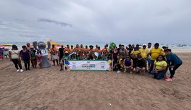 Ao som de frevo, IMA recolhe quase meia tonelada de lixo em Passo do Camaragibe
