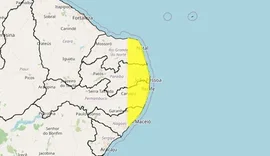 Inmet mantém alerta de chuvas em 35 cidades ﻿de Alagoas