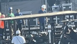 Trabalhador morre na montagem do palco para show de Shakira
