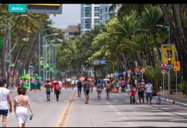 Rua Aberta funciona das 8h às 18h em Maceió nesta segunda-feira