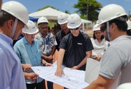 Presidente da Equatorial Alagoas realiza visita técnica à obra da subestação da Barra de São Miguel