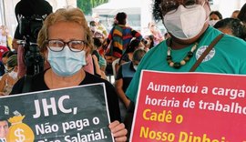 Servidores municipais se reúnem em mobilização no Centro de Maceió