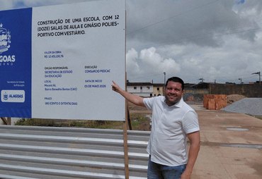 Com apoio de Allan Pierre, Benedito Bentes ganha nova escola pública