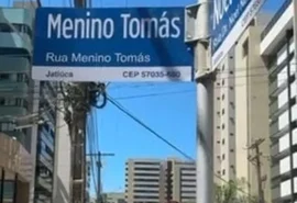 Rua Menino Tomás é inaugurada nesta sexta-feira