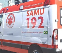 Mulher desmaia e tem corte na cabeça em acidente de trânsito em Rio Largo
