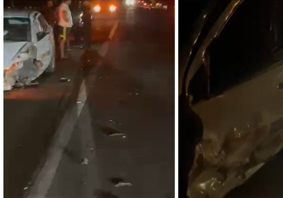 Colisão envolvendo quatro veículos deixa um morto na BR-316, em AL