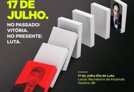 Servidores públicos farão ato em frente a Secretaria da Fazenda