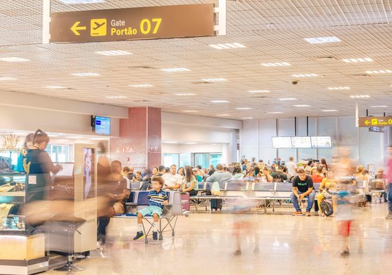 Fluxo de passageiros no aeroporto Zumbi dos Palmares em 2023 foi o maior da história