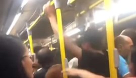 Vídeo: confusão em ônibus lotado da Rota do Mar acaba em quebra-quebra e agressão