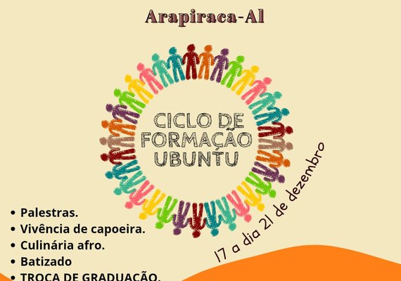 Centro Cultural de Capoeira Água de Beber promove Ciclo de Formação Ubuntu no Agreste alagoano