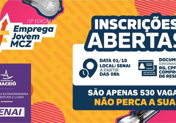 Emprega Jovem abre nova edição com 530 vagas de capacitação em Maceió
