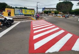 Prefeitura de Arapiraca constrói transversais para pedestres
