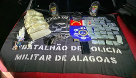 Operações simultâneas da PM resultam em prisões e apreensões no interior de AL