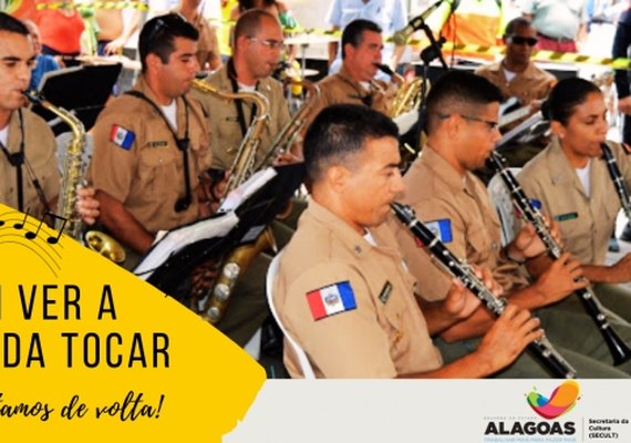 Programa 'Vem Ver a Banda Tocar' retorna as apresentações na orla de Maceió