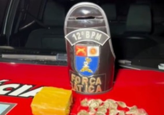 Força Tática prende homem acusado de tráfico no Conjunto Santa Maria