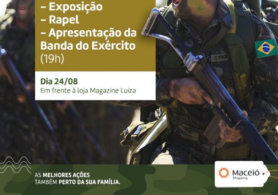 Exército realiza exposição no shopping