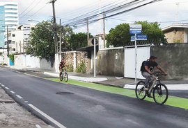 Gruta e Serraria ganham faixa compartilhada para ciclistas e cadeirantes