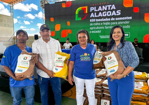 Planta Alagoas: agricultores comemoram chegada de sementes no tempo certo para o plantio