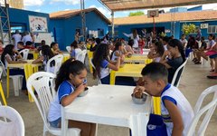 Escola Dom Helder Câmara recebeu teste de paletividade para introdução de alimentos da agricultura familiar alagoana na merenda